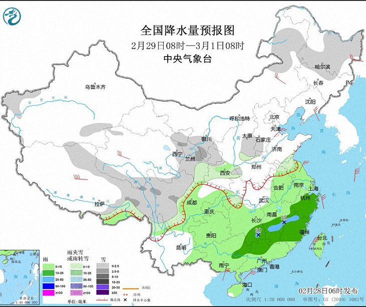 江汉江淮地区多阴雨天气 中东部地区将受冷空气影响