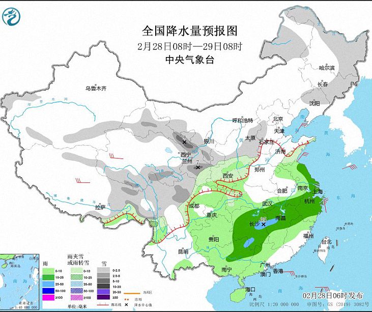 江汉江淮地区多阴雨天气 中东部地区将受冷空气影响