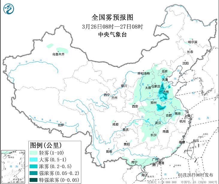 2024年3月26日环境气象预报:26日至28日西北华北等地有沙尘天气