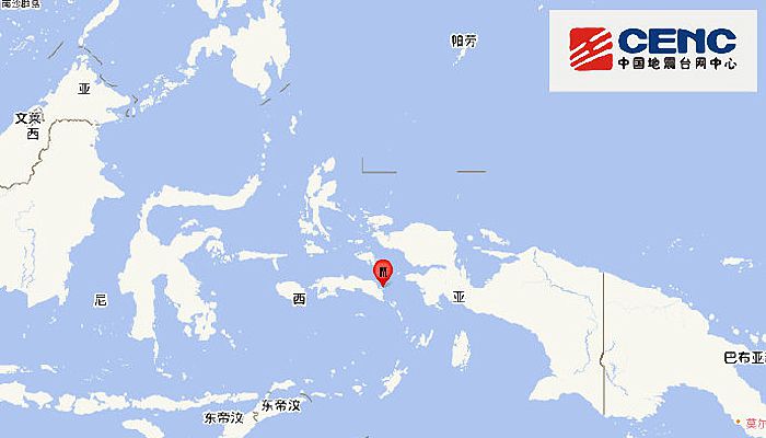 印尼地震最新消息：塞兰岛附近海域发生6.0级地震