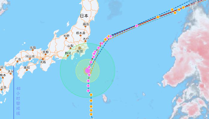 7号台风安比8月16日最新路径发展图：将转向东北方向移动