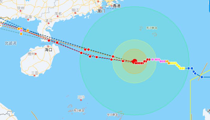 11台风最新消息台风路径图 “摩羯”加强为超强台风级