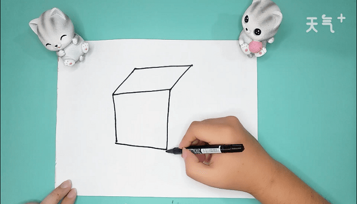 正方立体简笔画正方立体画报