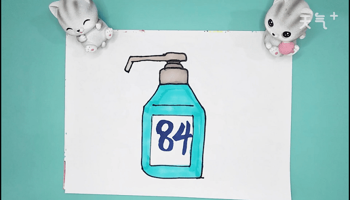 消毒水怎么画简单图片