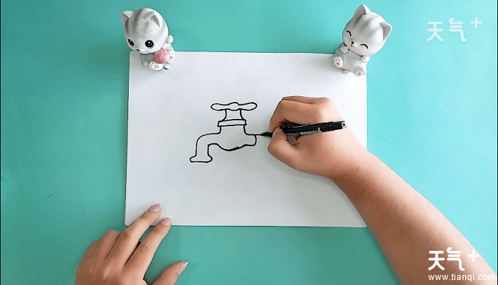 水龙头简笔画水龙头画报