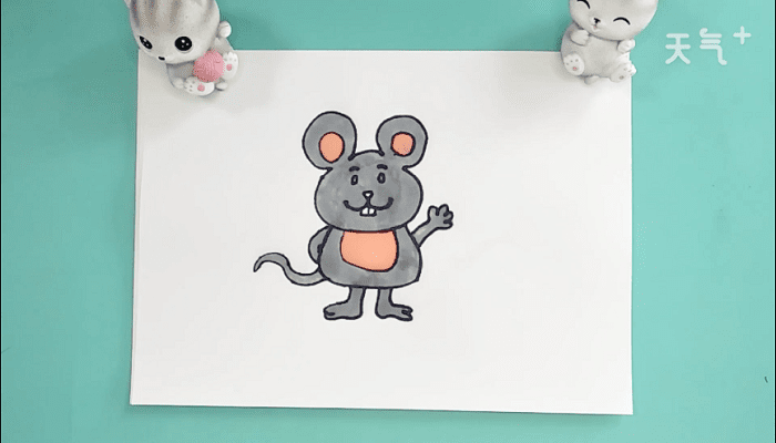 小老鼠彩图简笔画 小老鼠彩图画报