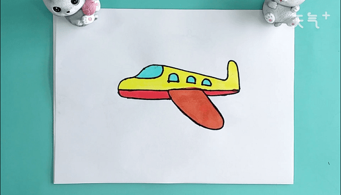 幼儿飞机简笔画 幼儿飞机画报