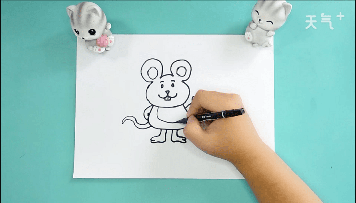 小老鼠彩图简笔画 小老鼠彩图画报