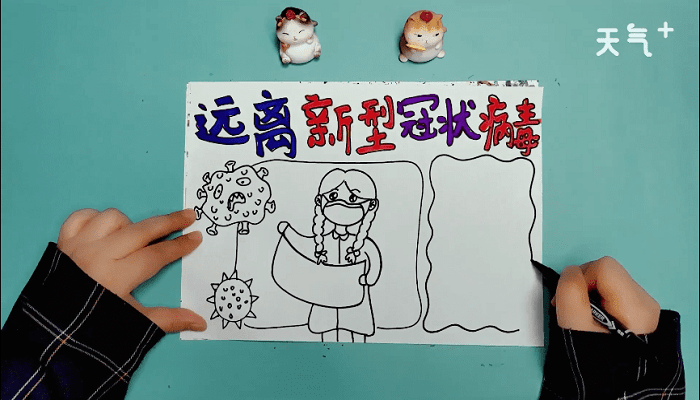 新型冠状病毒手抄报新型冠状病毒手抄报画报