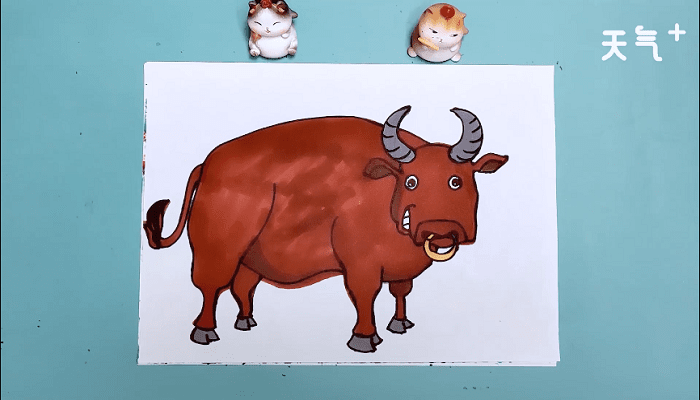 公牛简笔画 公牛简笔画画报