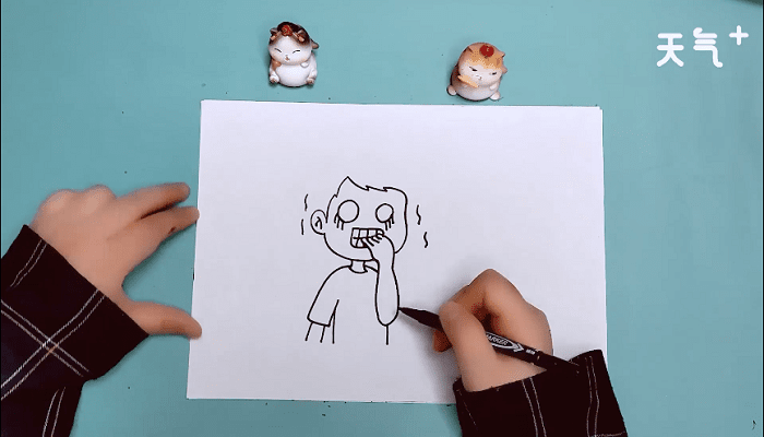 害怕的表情包简笔画害怕的表情包简笔画画报