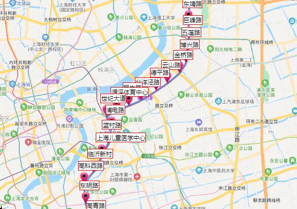 2021上海地铁6号线路图 上海地铁6号线站点图及运营时间表