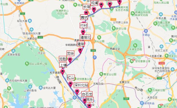 2021深圳地铁4号线路图 深圳地铁4号线站点图及运营时间表