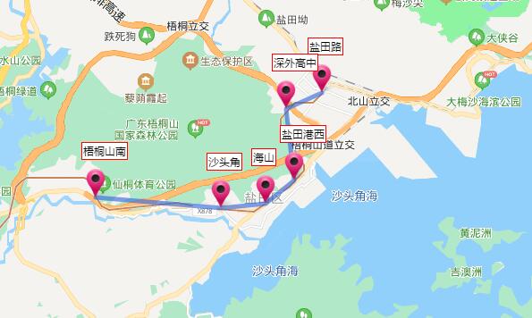 2021深圳地铁8号线路图 深圳地铁8号线站点图及运营时间表