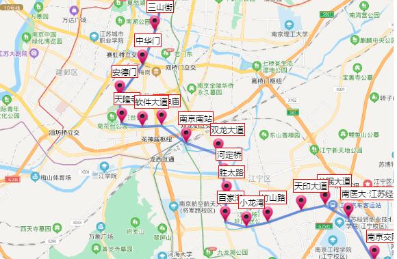 2021南京地铁1号线路图 南京地铁1号线站点图及运营时间表