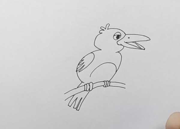 简单乌鸦怎么画简单的乌鸦画法