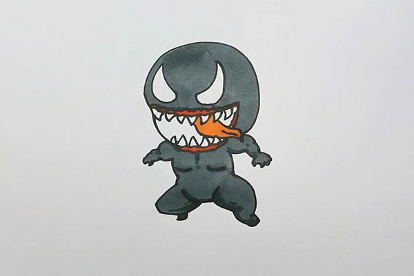 毒液怎么画毒液的画法步骤