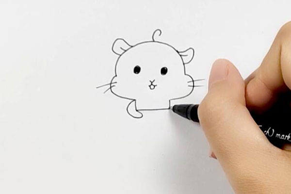 仓鼠弟弟怎么画仓鼠简笔画步骤
