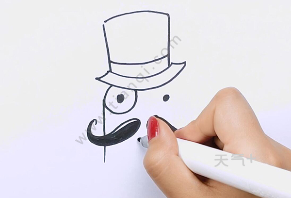 胡子怎么画简笔画 可爱胡子简笔画