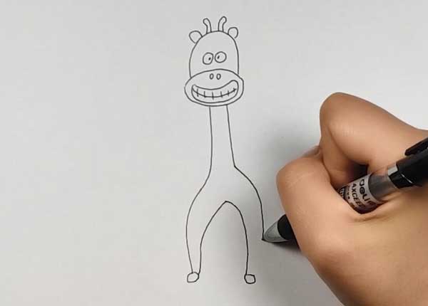 长颈鹿怎么画简易长颈鹿画法