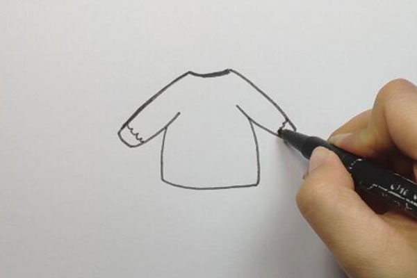 毛衣怎么画毛衣简笔画步骤