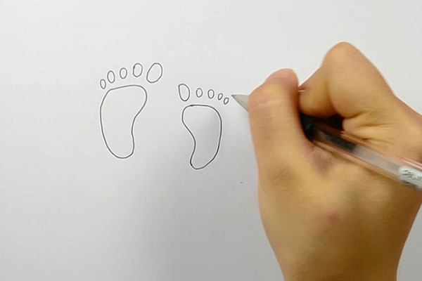 脚印的画法如何画出脚印