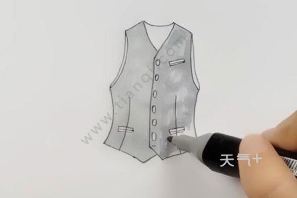 背心简笔画步骤 帅气的背心该怎么画