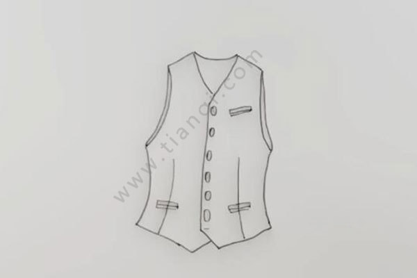 背心简笔画步骤 帅气的背心该怎么画