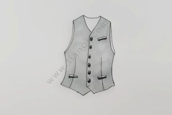 背心简笔画步骤 帅气的背心该怎么画