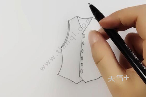 背心简笔画步骤 帅气的背心该怎么画