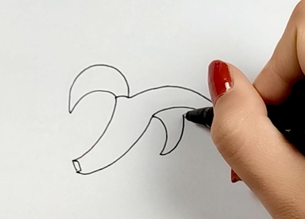 一个香蕉怎么画简笔画 香蕉简笔画怎么画图