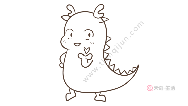 qq红包龙的画法 qq红包龙的画法简笔画