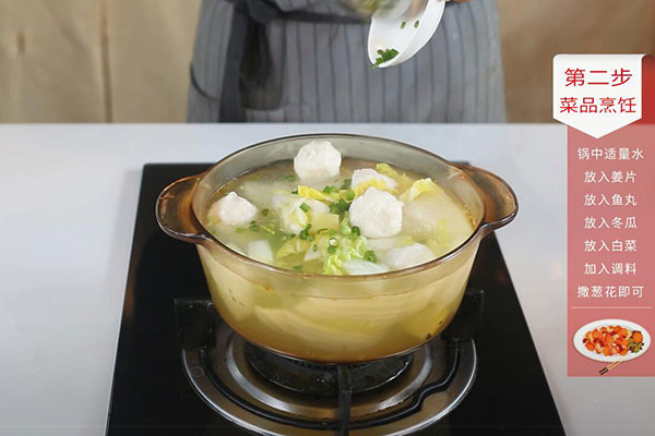 白菜冬瓜鱼丸汤的做法 白菜冬瓜鱼丸汤的家常做法