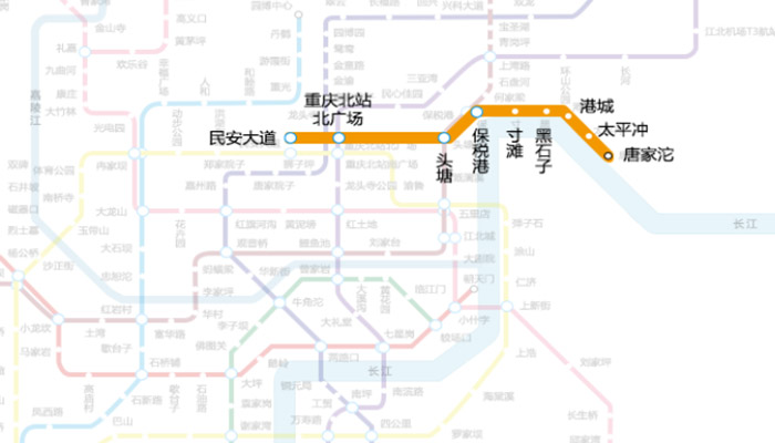 重庆地铁4号线站点图图片